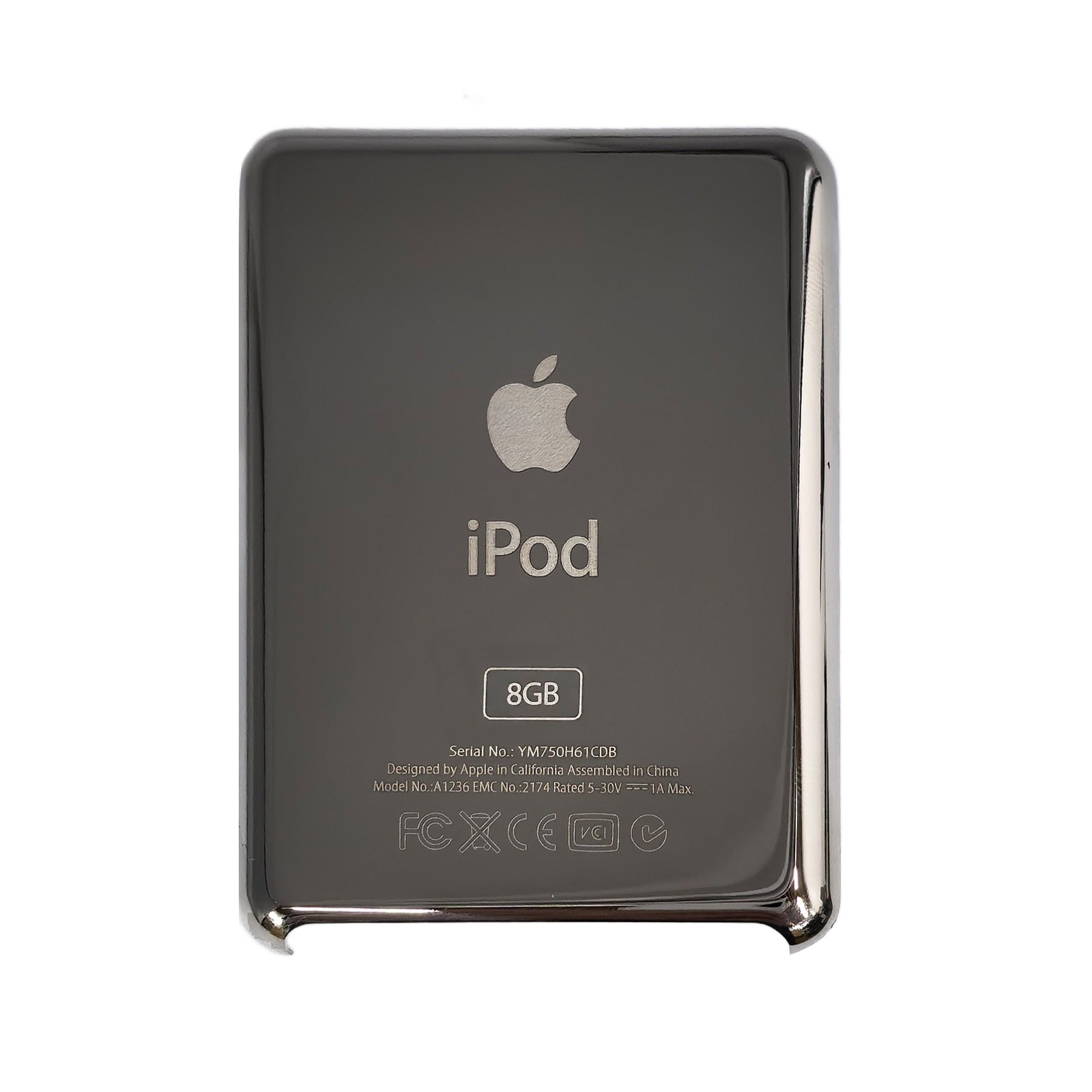 Replacement Back Housing for iPod Nano 3rd Gen 8GB Silver A1236 Shell Back Plate