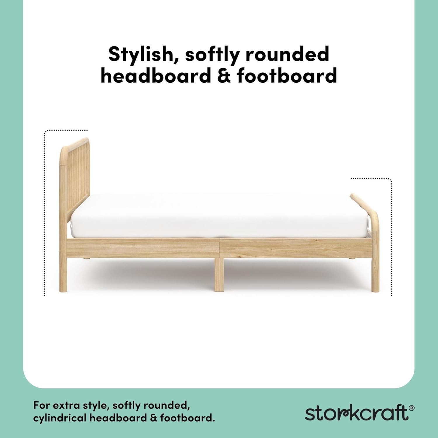 Next Porto Twin Bed - GREENGUARD Gold, Easy Assembly, Sleek Natural Design