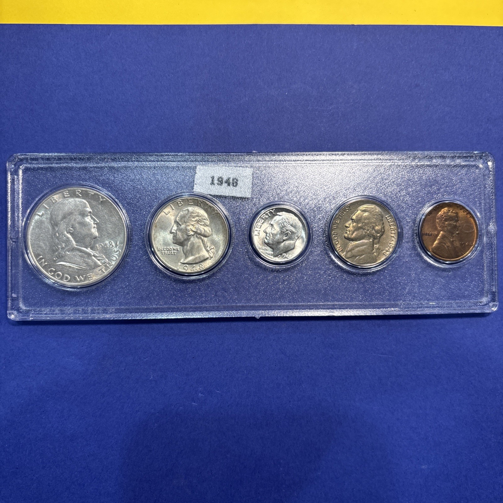 1948 Affordable US 90% Silver Mint Set Nice High Quality Coins Investment & Gift