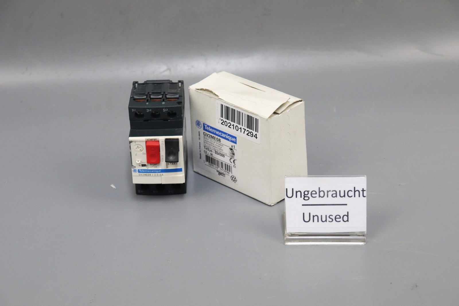 Telemecanique Motor Circuit Breaker GV2ME08 TEsys-034309 2.5-4A Unused Original Packaging