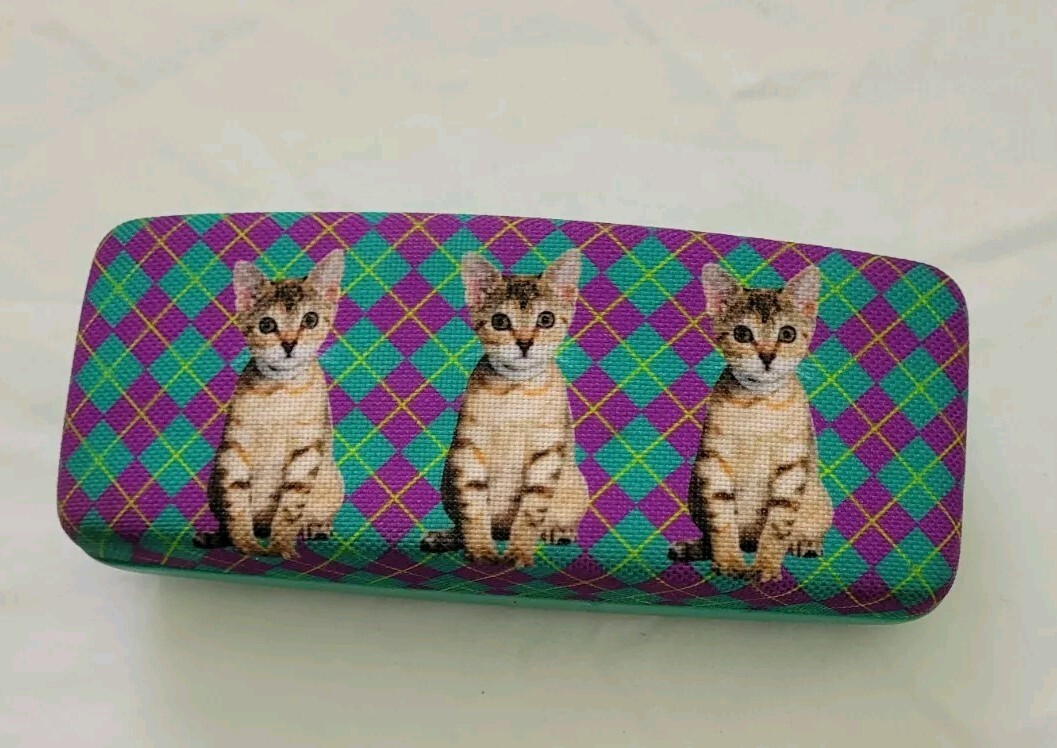 ASPCA Paws n Claws Eyeglass Case Cat Teal