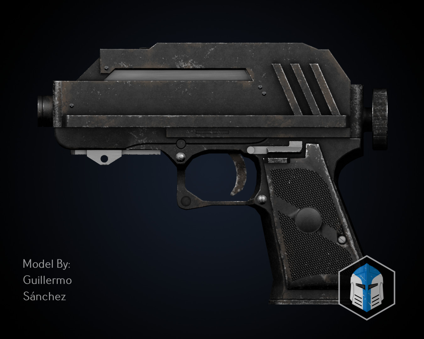 DC-17 Blaster with Holster | Moving Trigger | Physical DIY Parts Kit