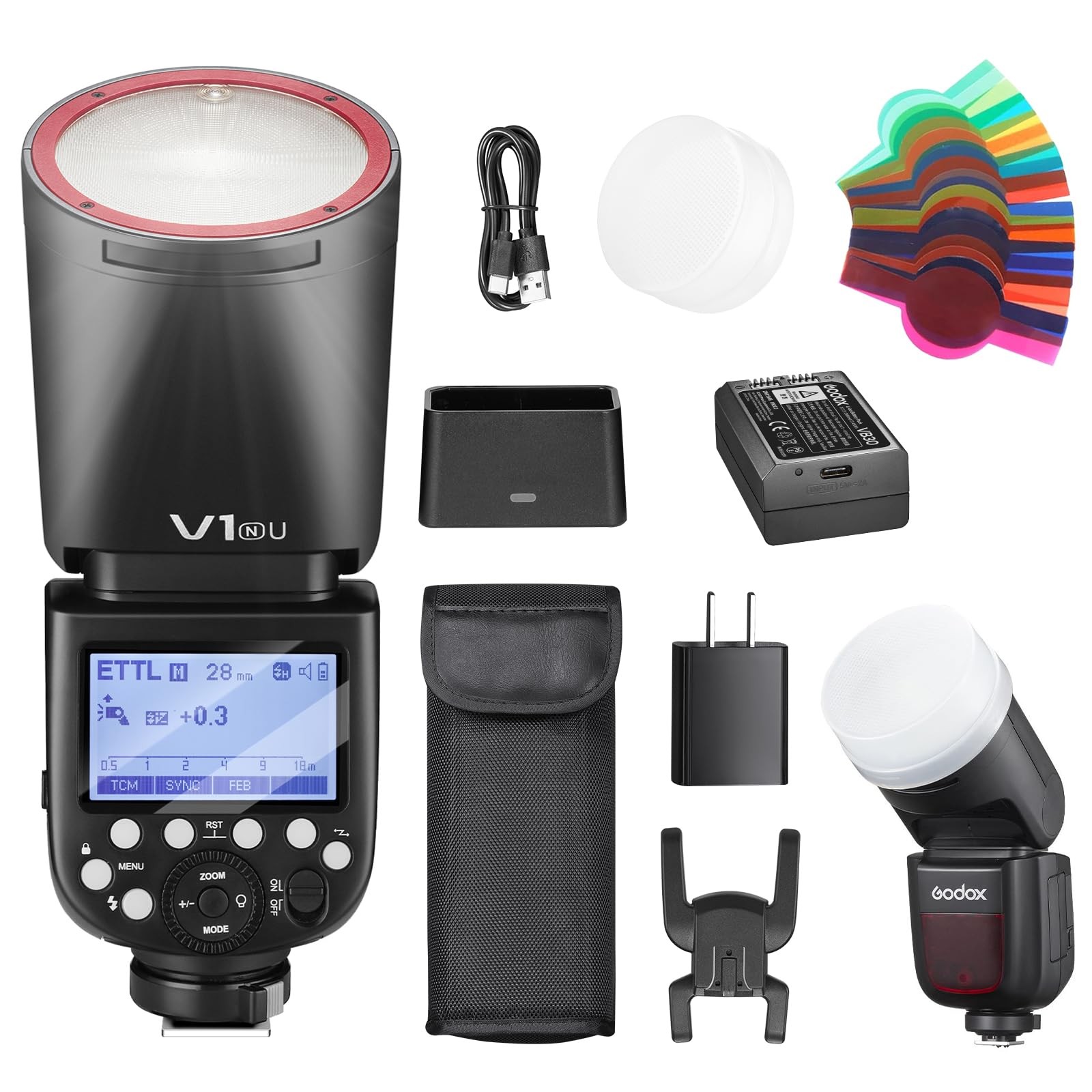 Godox V1N Speedlight for Nikon TTL HSS LED Modeling