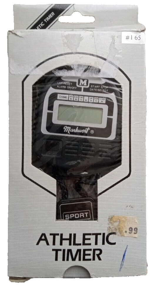 Martin Athletic Stopwatch Timer Model SW 11 Needs Battery, Vintage, Running
