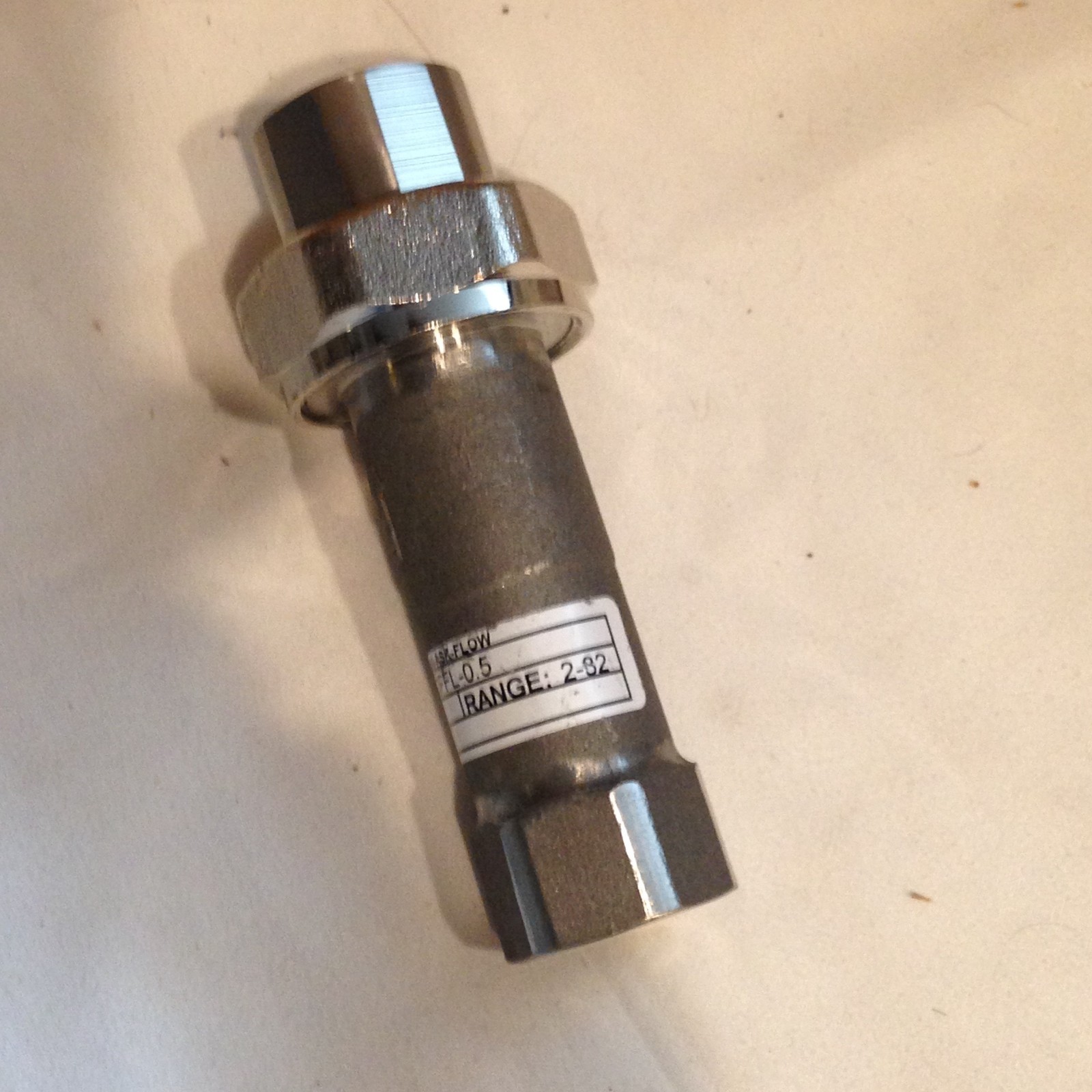 IMI Model ICSS050FFL-0.5 Inline Automatic Flow Control Value 0.5 GPM 2-32 Range