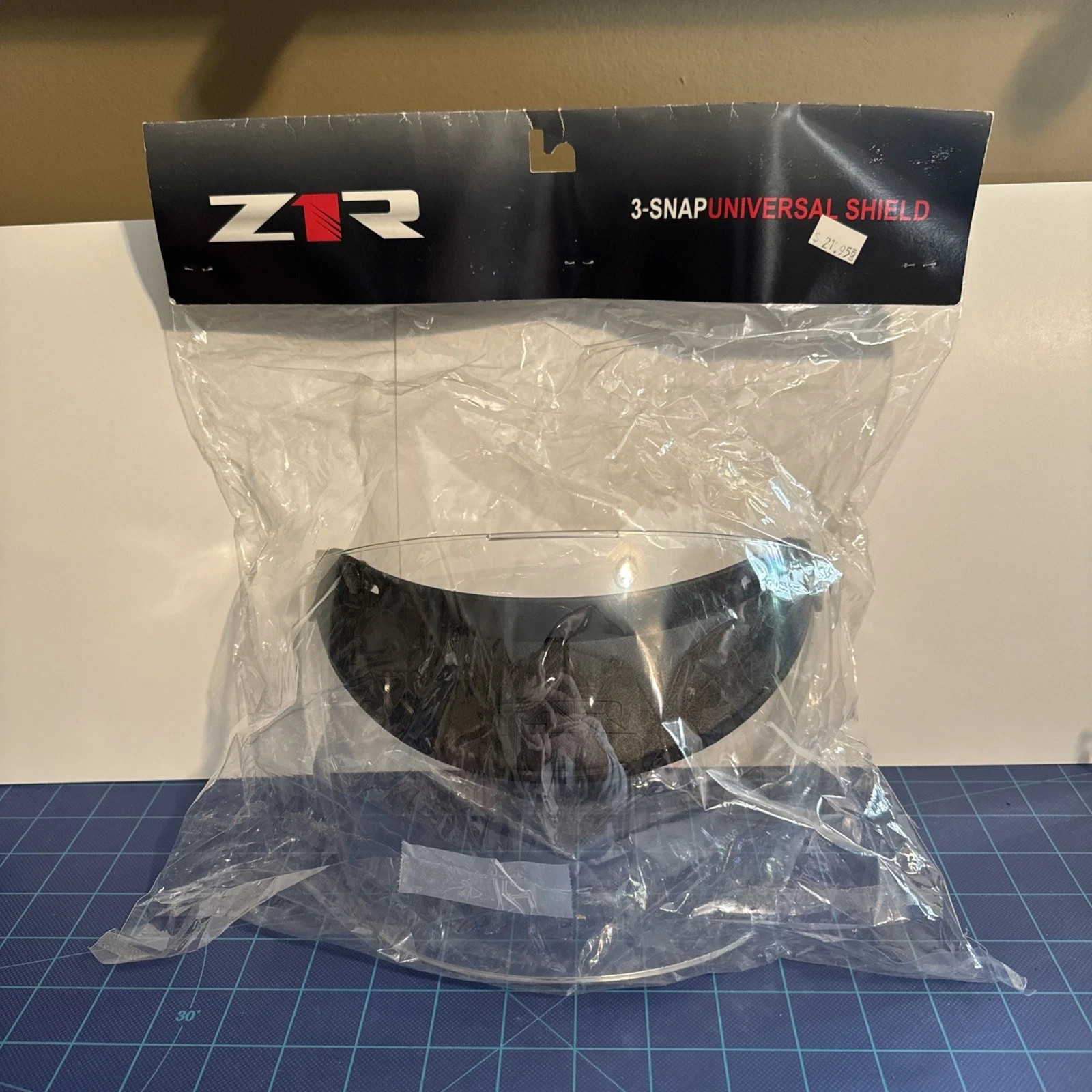 SHIELD/VISOR 3 SNAP CLEAR ZIR 0131-0062