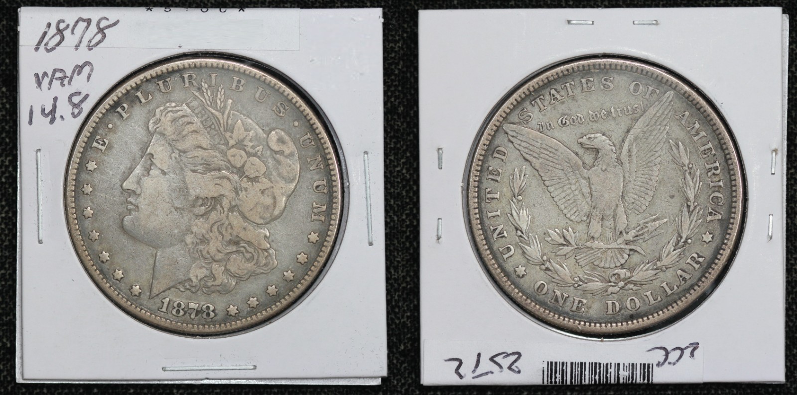 1878 Morgan Dollar Eight Tail Feathers VAM-14.8 VF+ 51OU