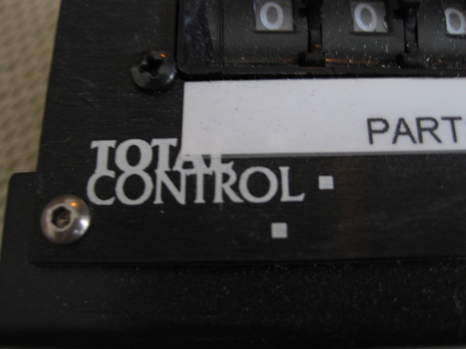 Total Control Systems 4 Digit Adjustable Counter ElectroMechanical