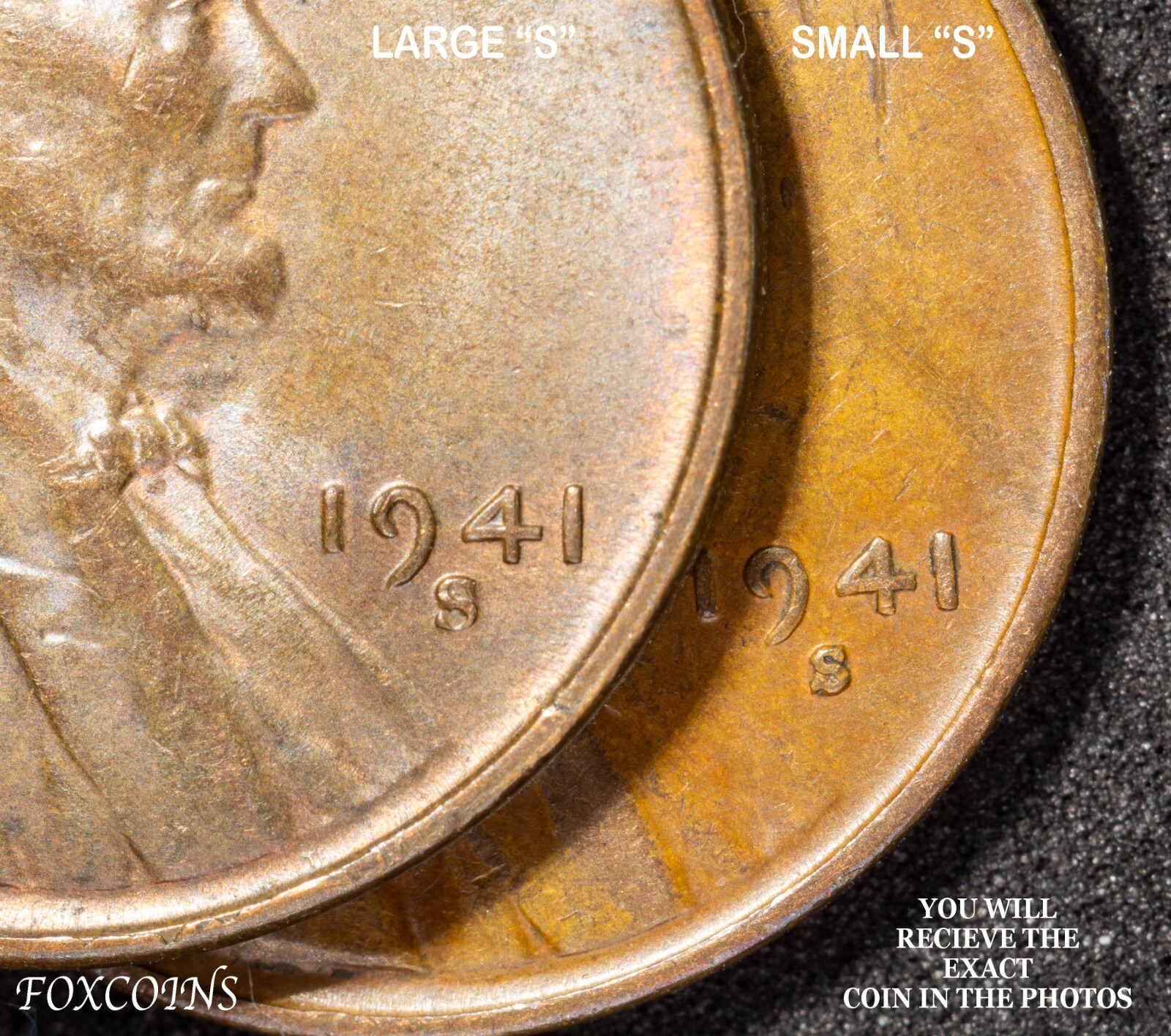 LARGE and SMALL mint marks!!! - 1941-S LARGE & SMALL "S" mintmark varieties.