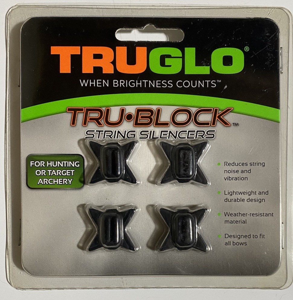 TruGlo Tru-Block String Dampeners - 4 Pack Bows Crossbows Diamond Bear Diamond