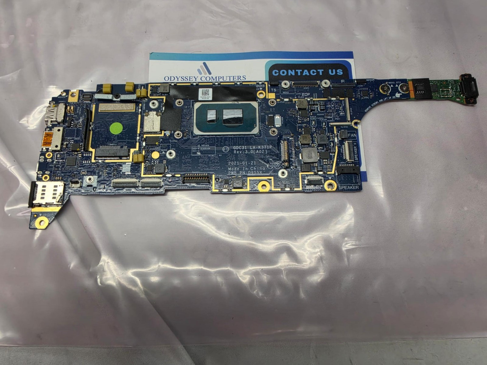 D955X Dell Latitude 7320 7420 Motherboard i7-1185G7 16GB RAM AS IS
