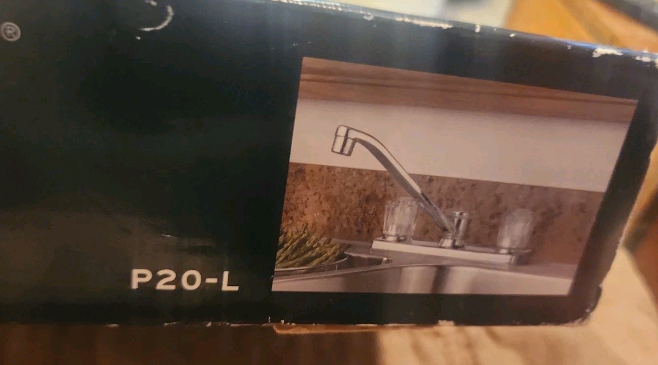 PEERLESS Chrome Kitchen Faucet Model P20-L 2 Hole Configuration New Open Box FP