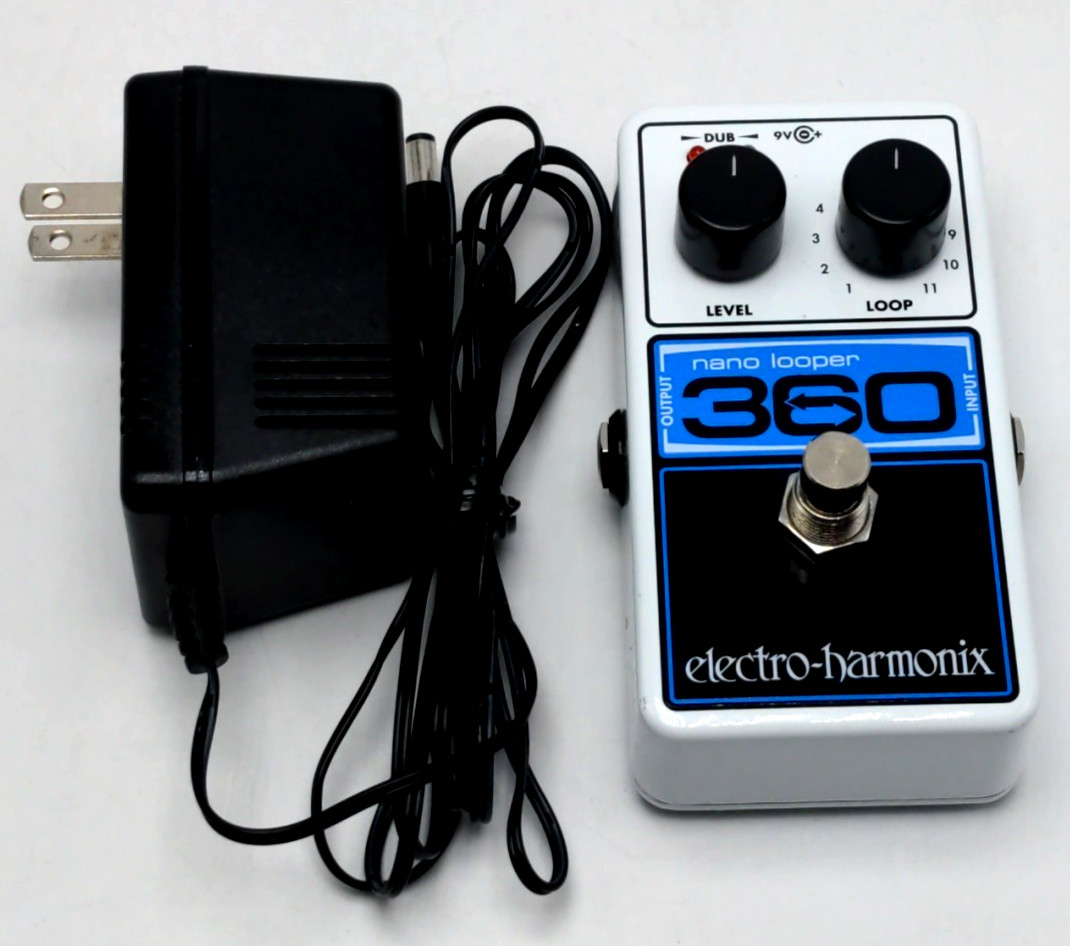 Electro-Harmonix EHX Nano Looper 360 Guitar Effects Pedal w/ AC Adapter TESTED