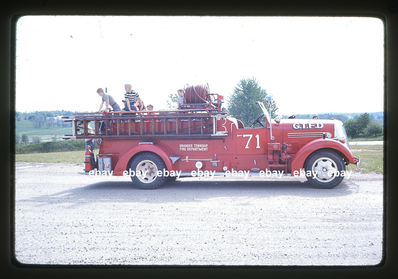 Granger Twp OH 1937 Seagrave pumper Fire Apparatus Slide