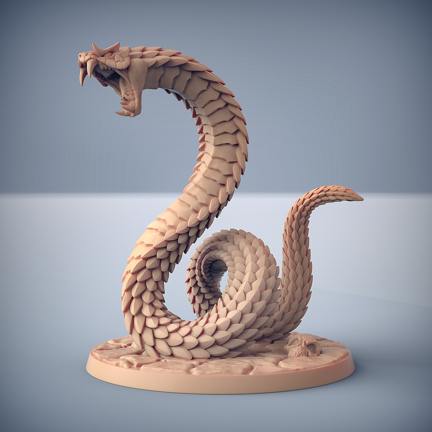 Yuan-Ti Nagarot Giant Snake A - Artisan Guild Fantasy Dungeons and Dragons Mini