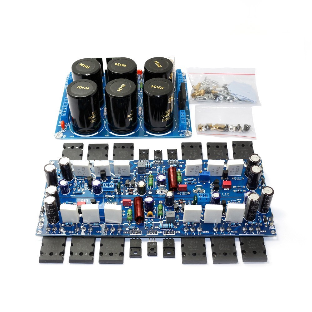 DC +-50V Assembled Stereo L10 Amplifier 50Wx2 + Protection Power Supply Board