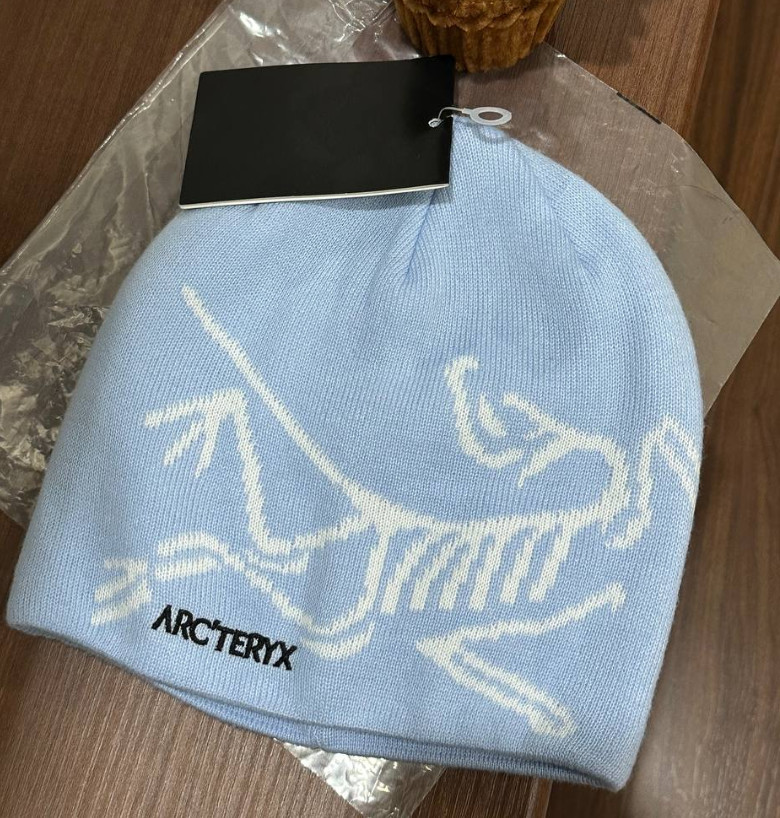 Arc'teryx Bird Head Toque Beanie - Light Blue - Merino Wool Winter Hat NWT