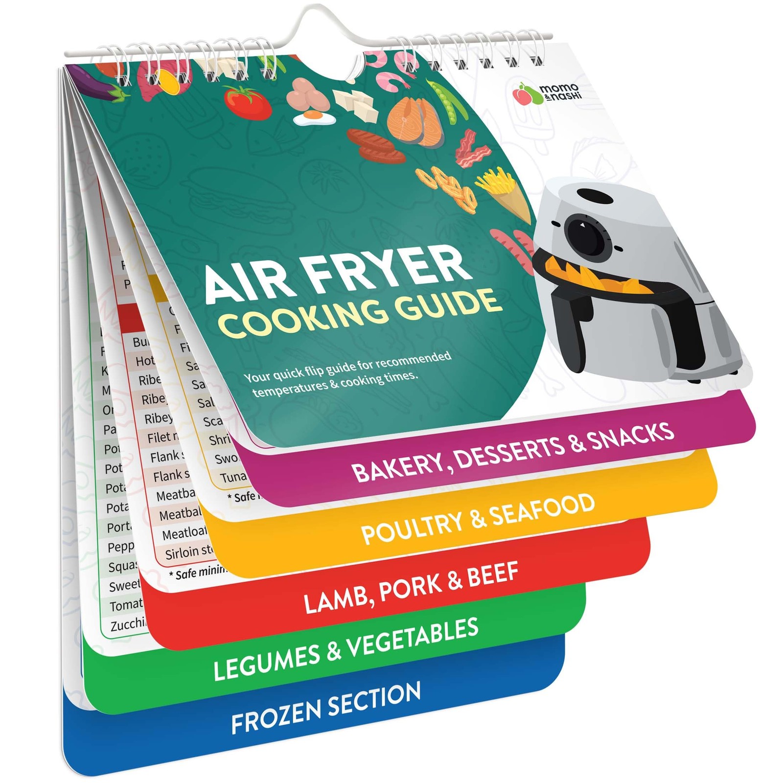 Air Fryer Cheat Sheet Magnets Cooking Large, 1. Magnet
