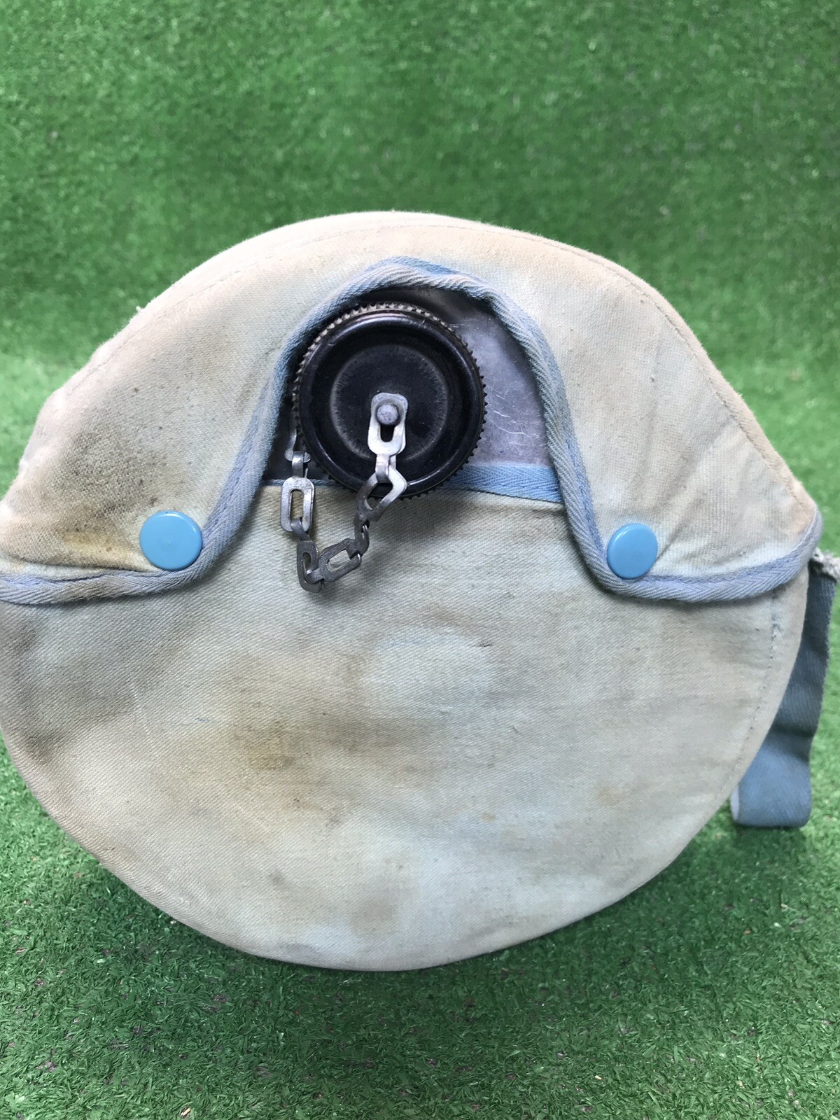 Vintage Boy Scouts Light Blue Distressed Aluminum Canteen