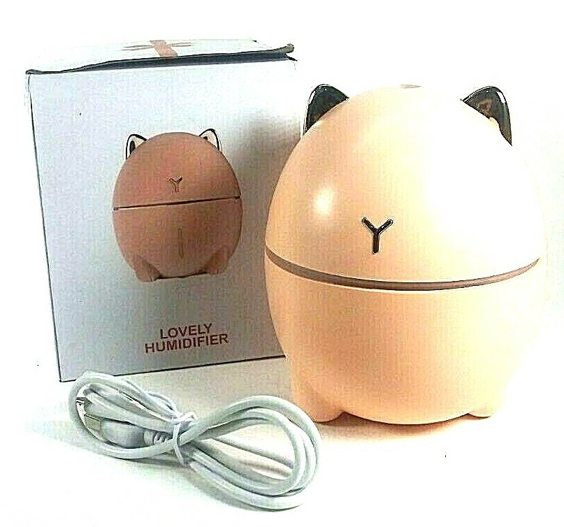 Lovely Mini Cat USB Home Office Spray Moisturizing Quiet Diffuser Humidifier
