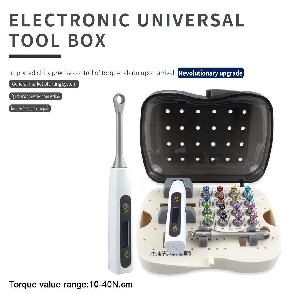 Dental Electric Implant Kit Abutment Tool Wrench 10-40Ncm Driver Universal po