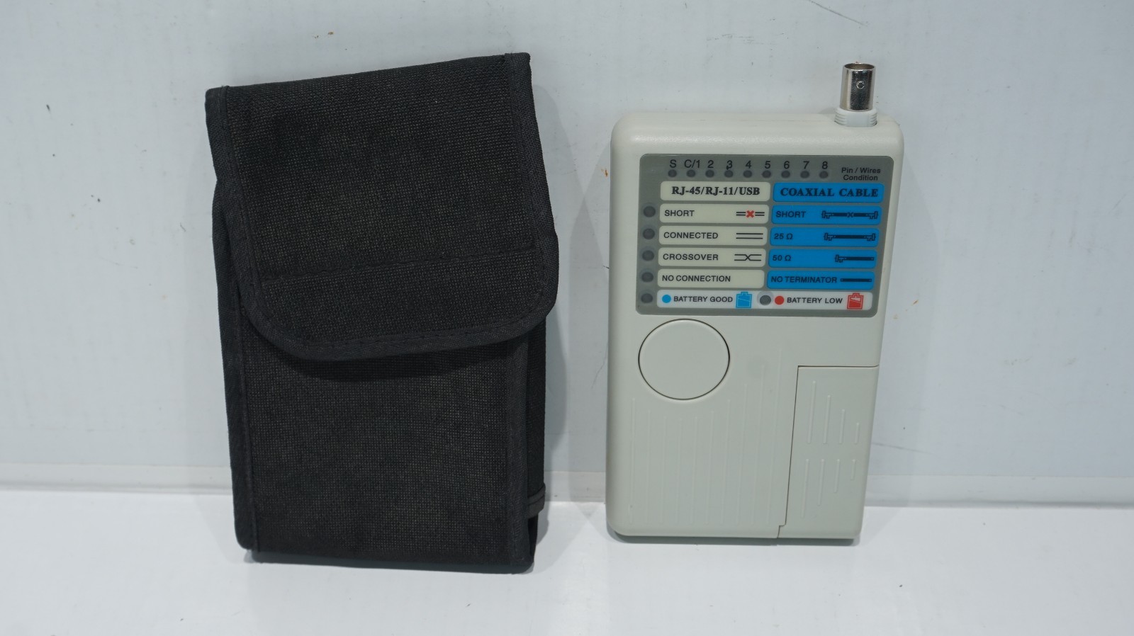 4-IN-1 (RJ-45, RJ-11, USB, COAXIAL) REMOTE LAN CABLE TESTER