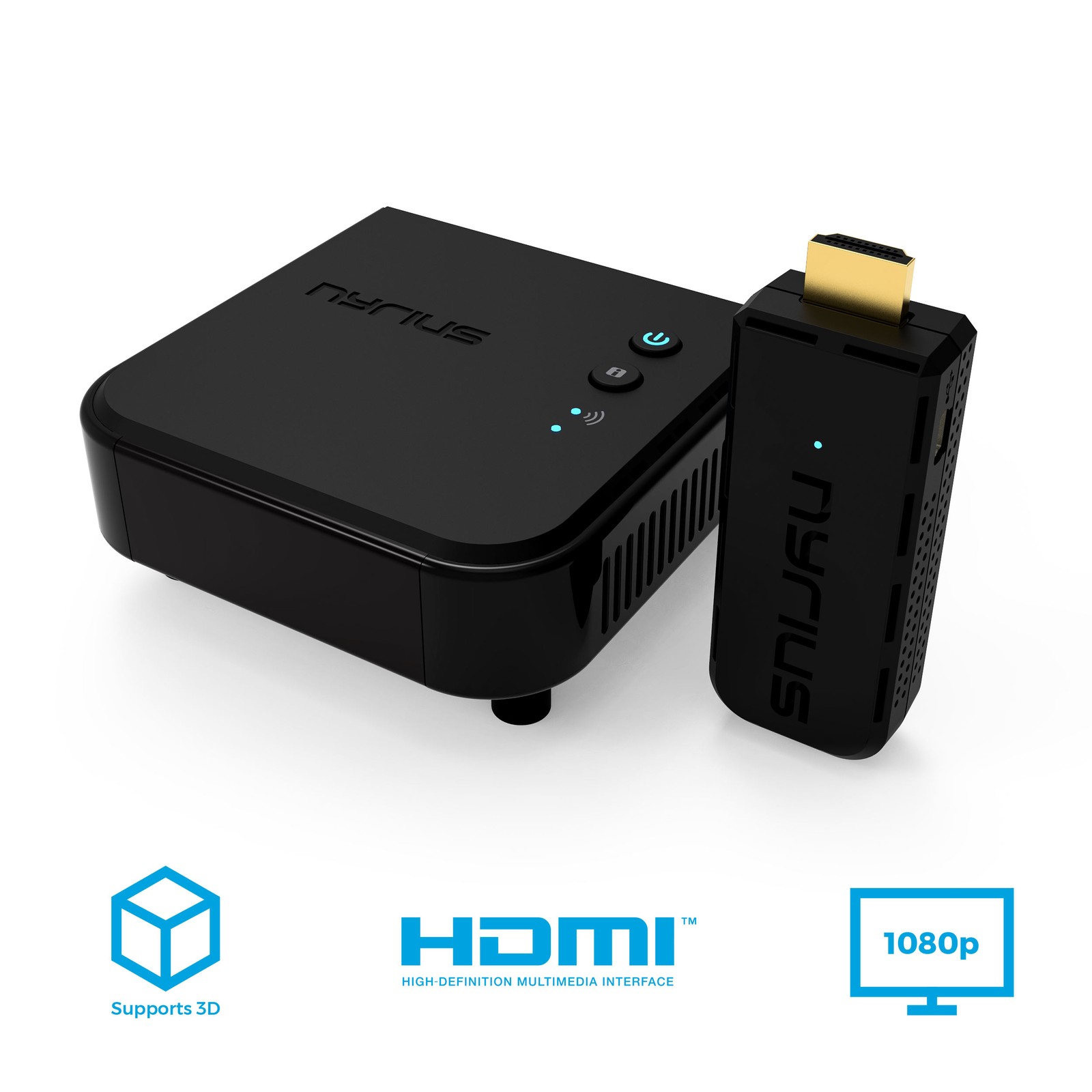 Nyrius ARIES Prime Wireless HDMI Transmitter & Receiver System - 3 Pack