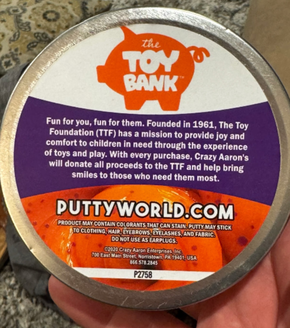 Rare Retired Aaron’s Crazy Thinking Putty – Play It Forward – Limited Edition