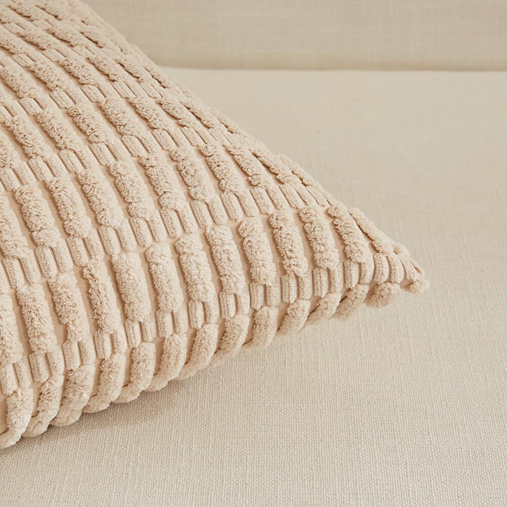 Fancy Homi 4 Packs Neutral Decorative Throw 18" x (Pack of 4),