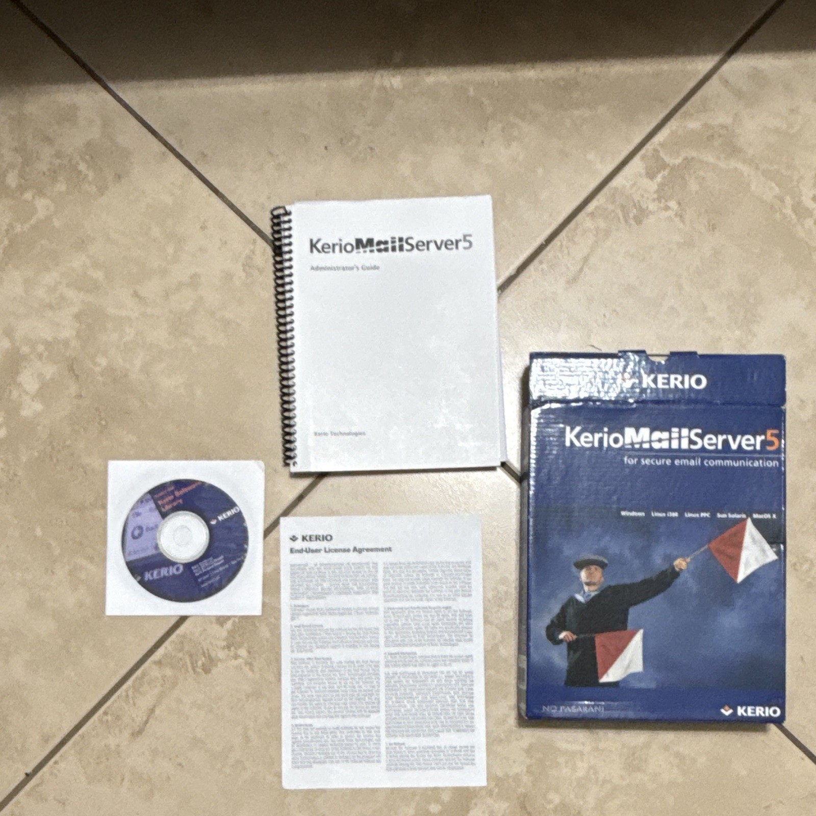 Kerio Kerio MailServer 5 Email Software CD for Windows, Linux, Solaris, MacOS X