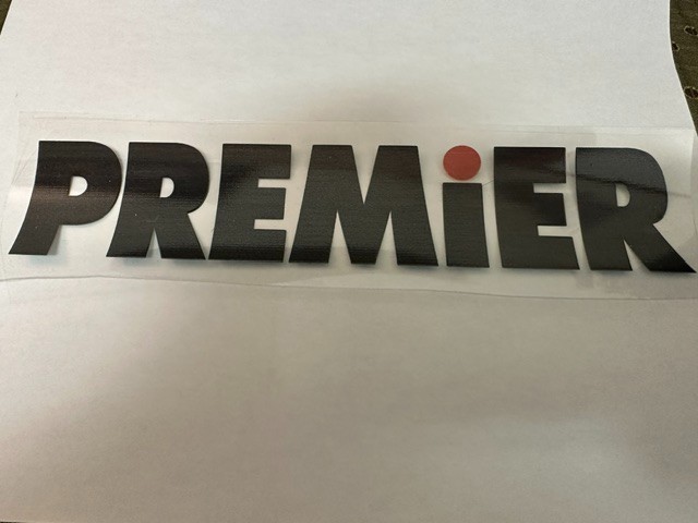 Premier Bass drum decal