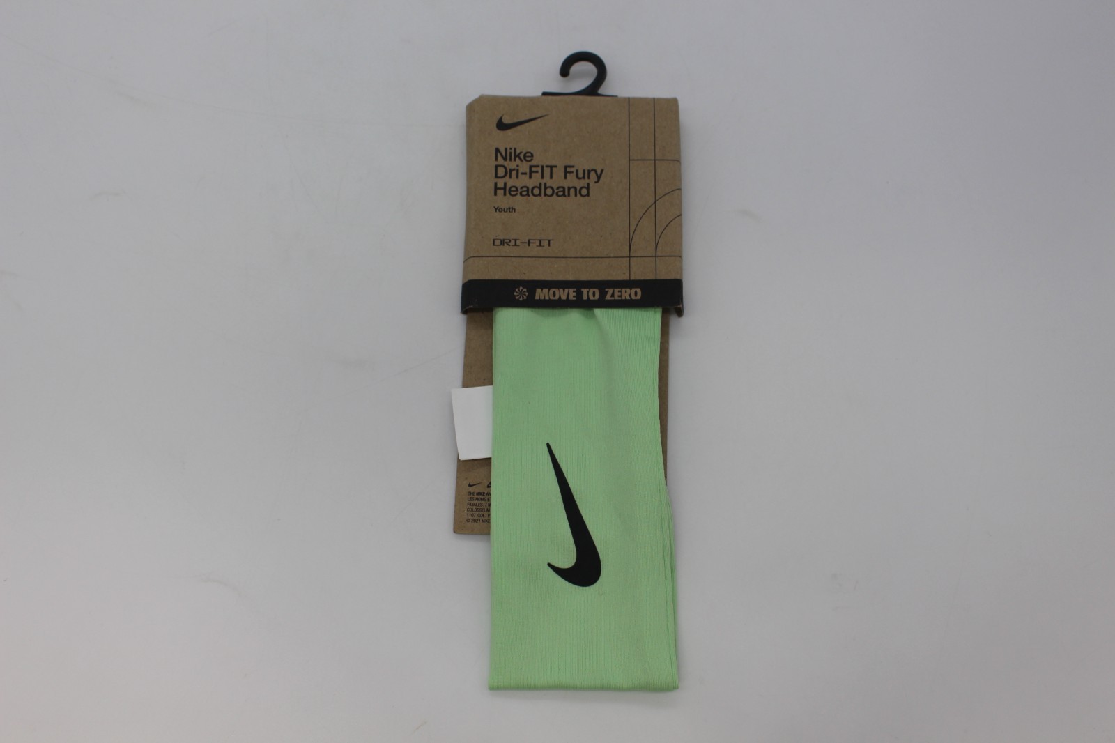 NWT Nike Dri-Fit Fury Headband Youth Dri-fit Silicone Grip Volt Neon Green NWT