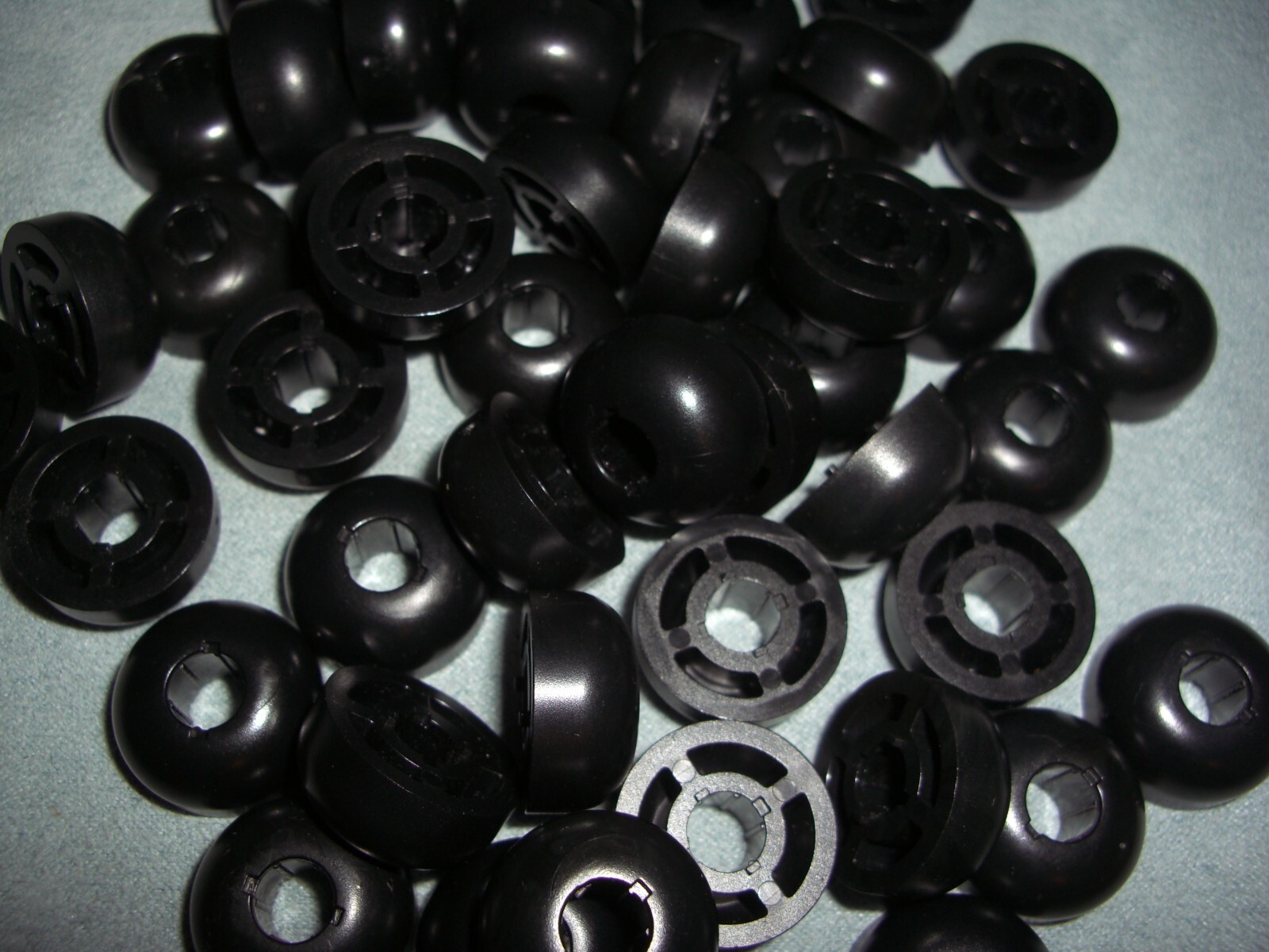 50 Knex BLACK HEAD TOP Pieces - K'nex Standard Parts Lot