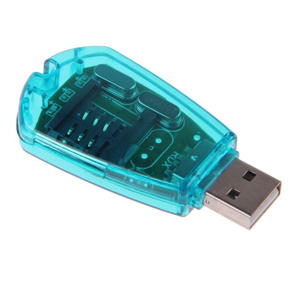 GSM/CDMA USB Mobile Standard SIM Card Reader Adaptor Copy Writer Backup+Driver w