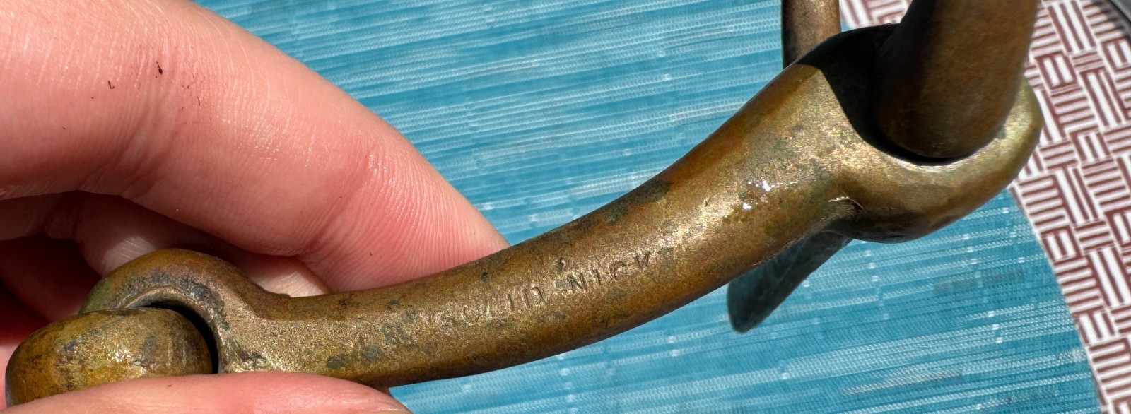 Vintage Full Cheek Snaffle Horse Bit - Solid Nickel - Made in England