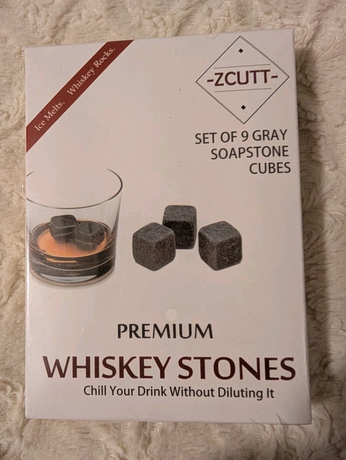 ZCUTT Premium Whiskey Stones - Brand New