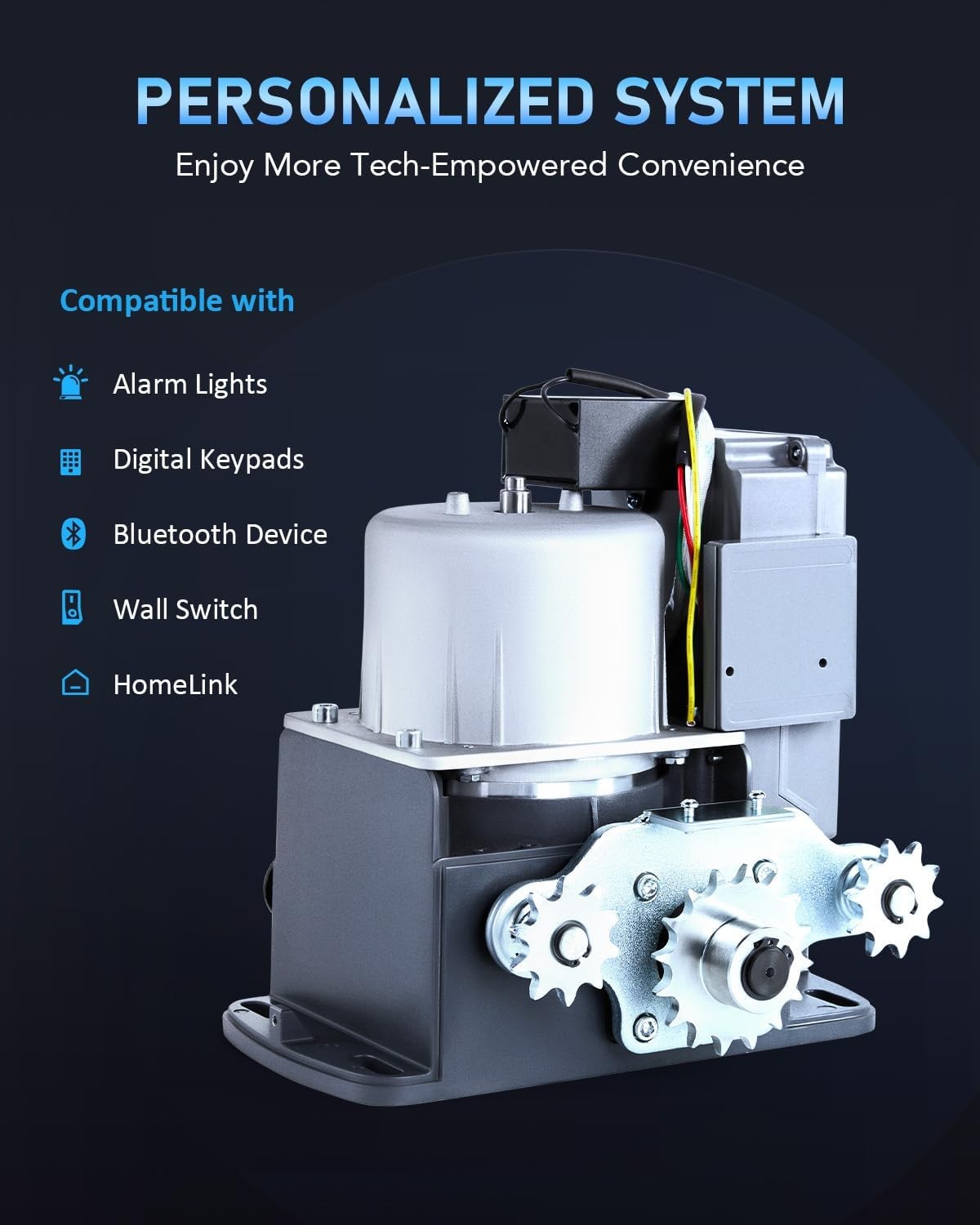 CO-Z Automatic Sliding Gate Opener Kit