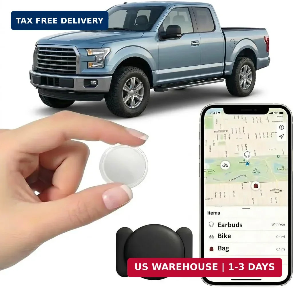 No Subscription GPS Tracker for Vehicles Work with Find My (iOS Only) Mini Track