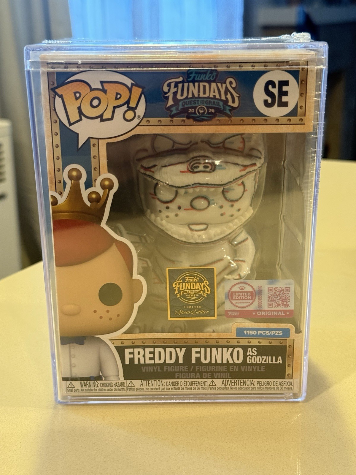 Funko Pop! Fundays 2026 Freddy Funko as Godzilla White Sketch SDCC 2026 LE 1150
