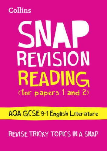 Collins Snap Revision  Reading (for papers 1 and 2): AQA GCSE English L - GOOD