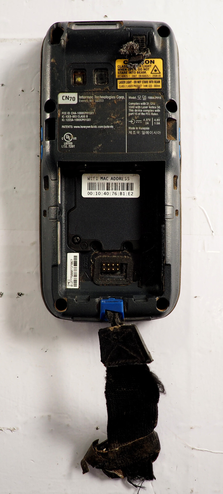Intermec CN70 Computer Barcode Scanner CN70AQ3KCF2W6100 No Battery No Stylus