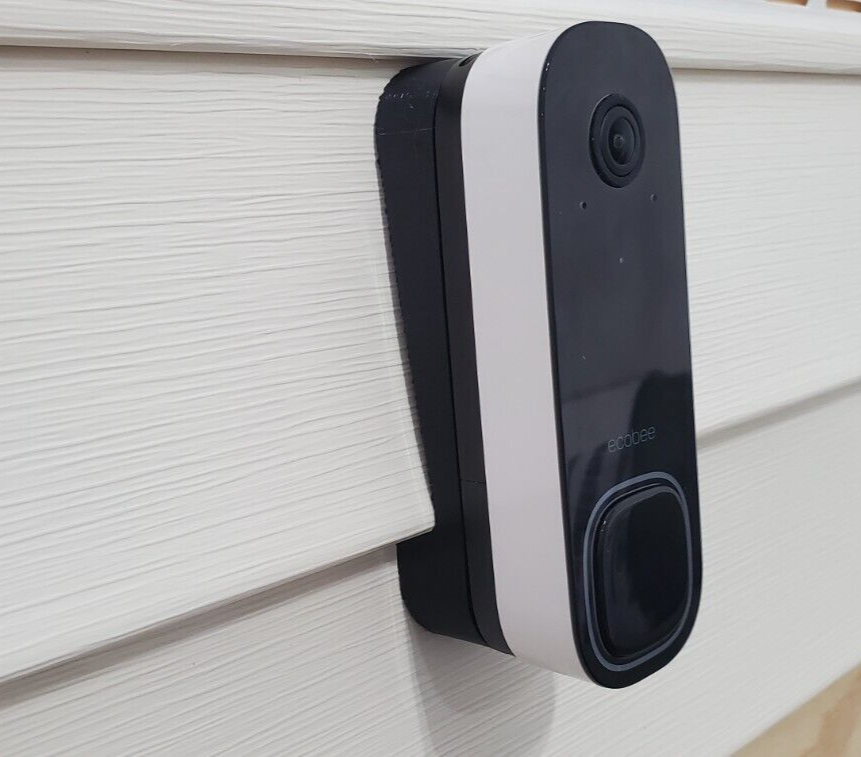 ecobee Video Doorbell Angle Adjustment Mount Wedge 4" Vinyl Siding Mount