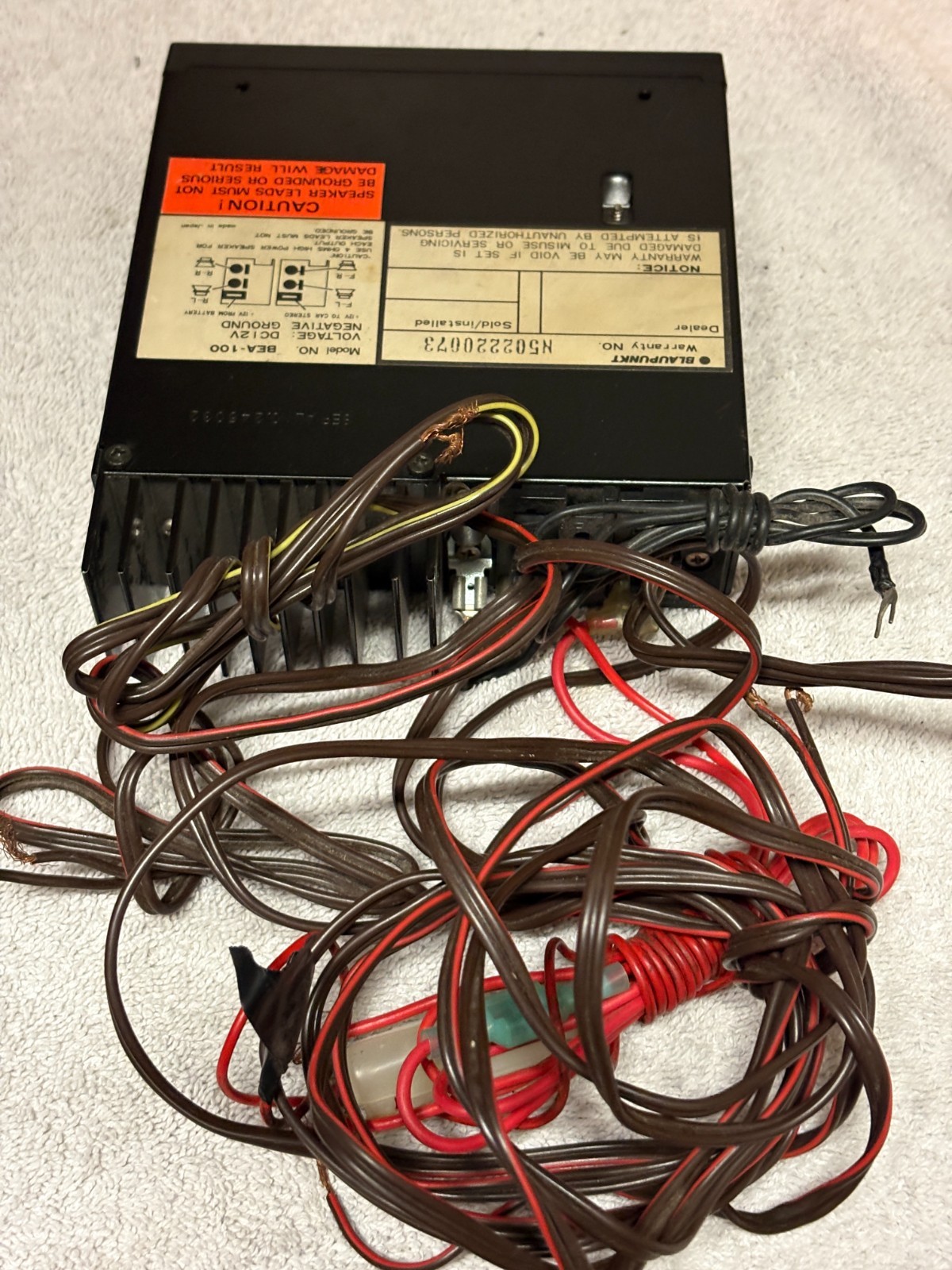BLAUPUNKT GRAPHIC EQUALIZER