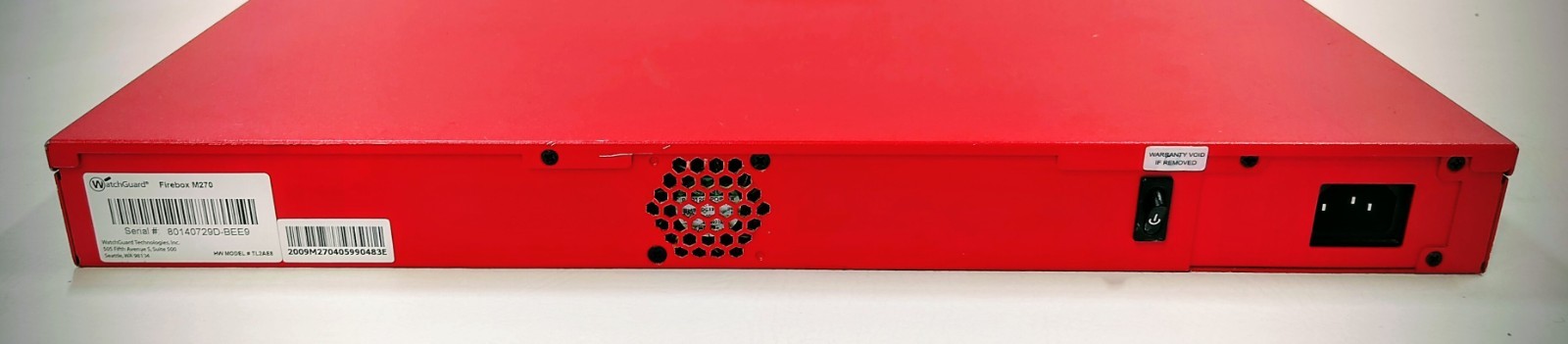 WatchGuard Firebox M270 Firewall Network Security Appliance TL2AE8 Red w/Power