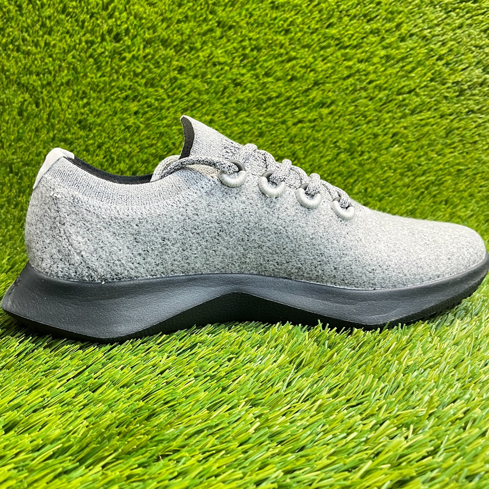 Allbirds Wool Dasher 2 Mizzles Mens Size 12 Gray Black Running Shoes Sneakers