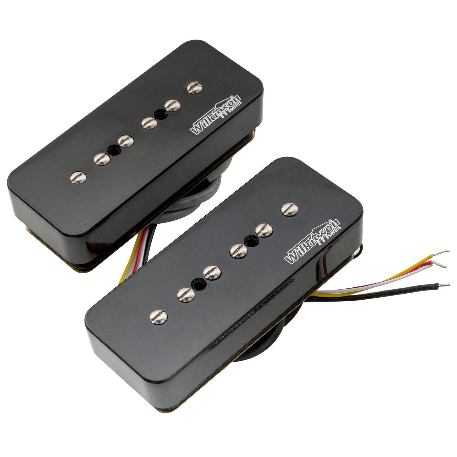 Wilkinson Black P90 Ceramic Single Coil Neck Bridge Pickup Set For SG LP Guitar