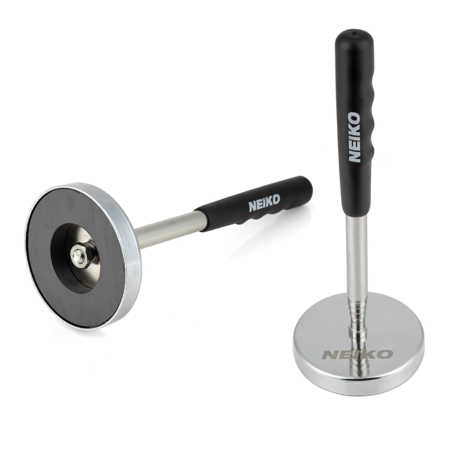 NEIKO 53426A 35LB Magnetic Pick Up Tool, Large Magnet with 35 Pound, Silver