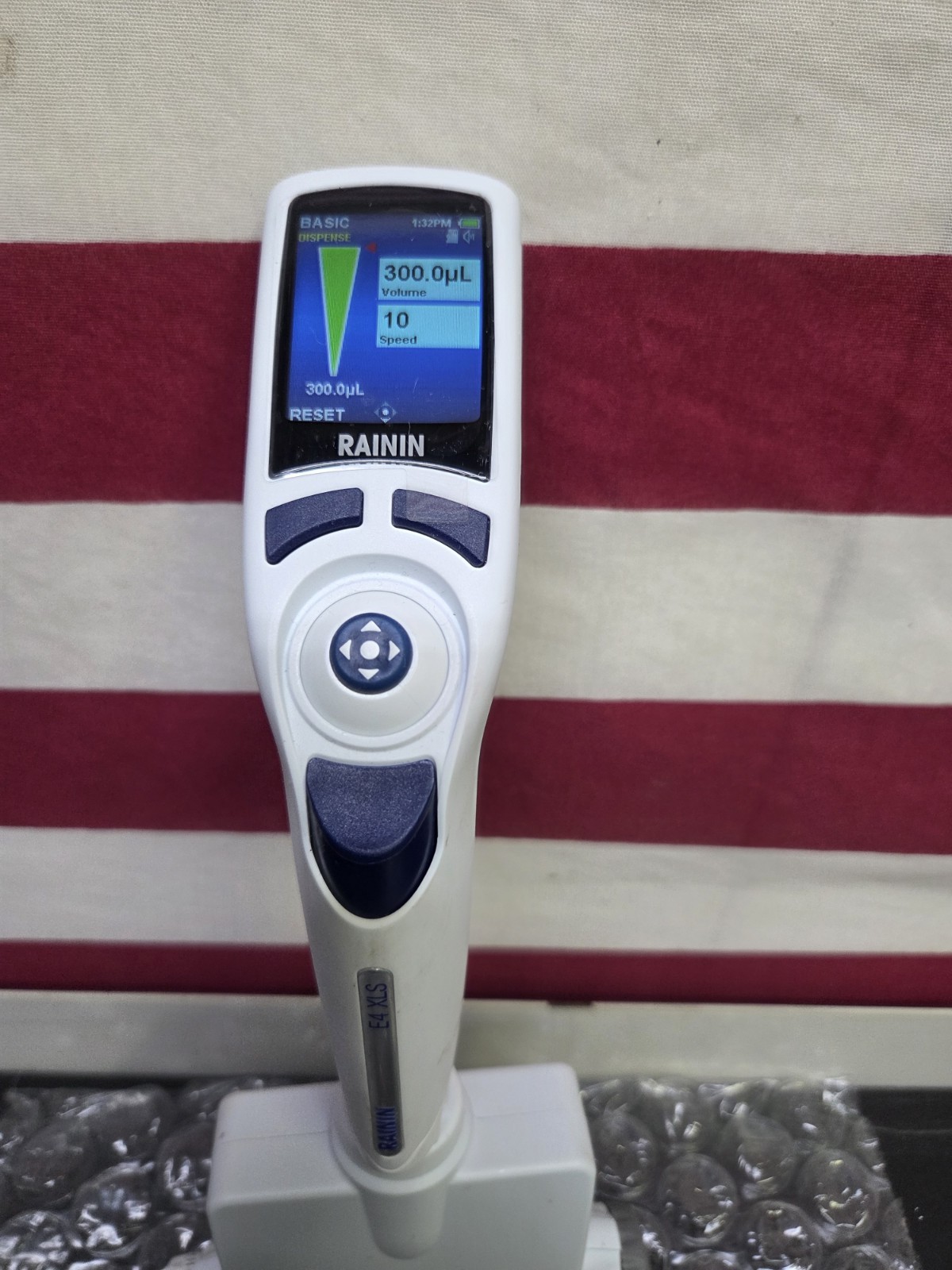 RAININ EA8-300XLS 8 CHANNEL ELECTRIC PIPETTE E4 XLS Made In 2024! Used