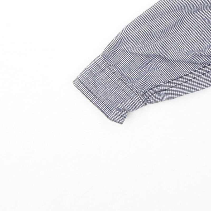 m Boys Blue 100% Cotton Basic Button-Up Size 6-9 Months Collared