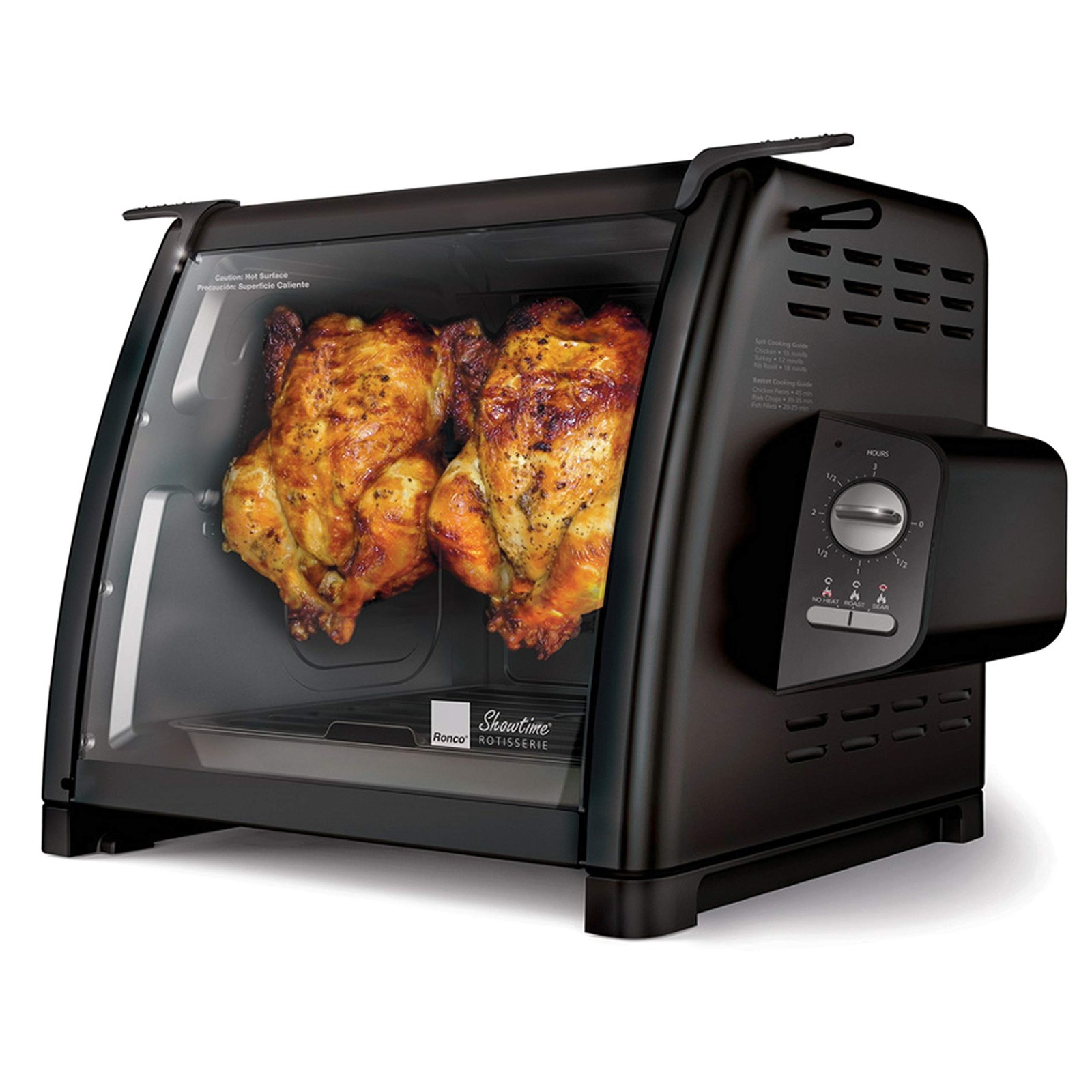 Ronco Showtime Large Capacity Rotisserie & BBQ Oven Modern Edition Simple Switch